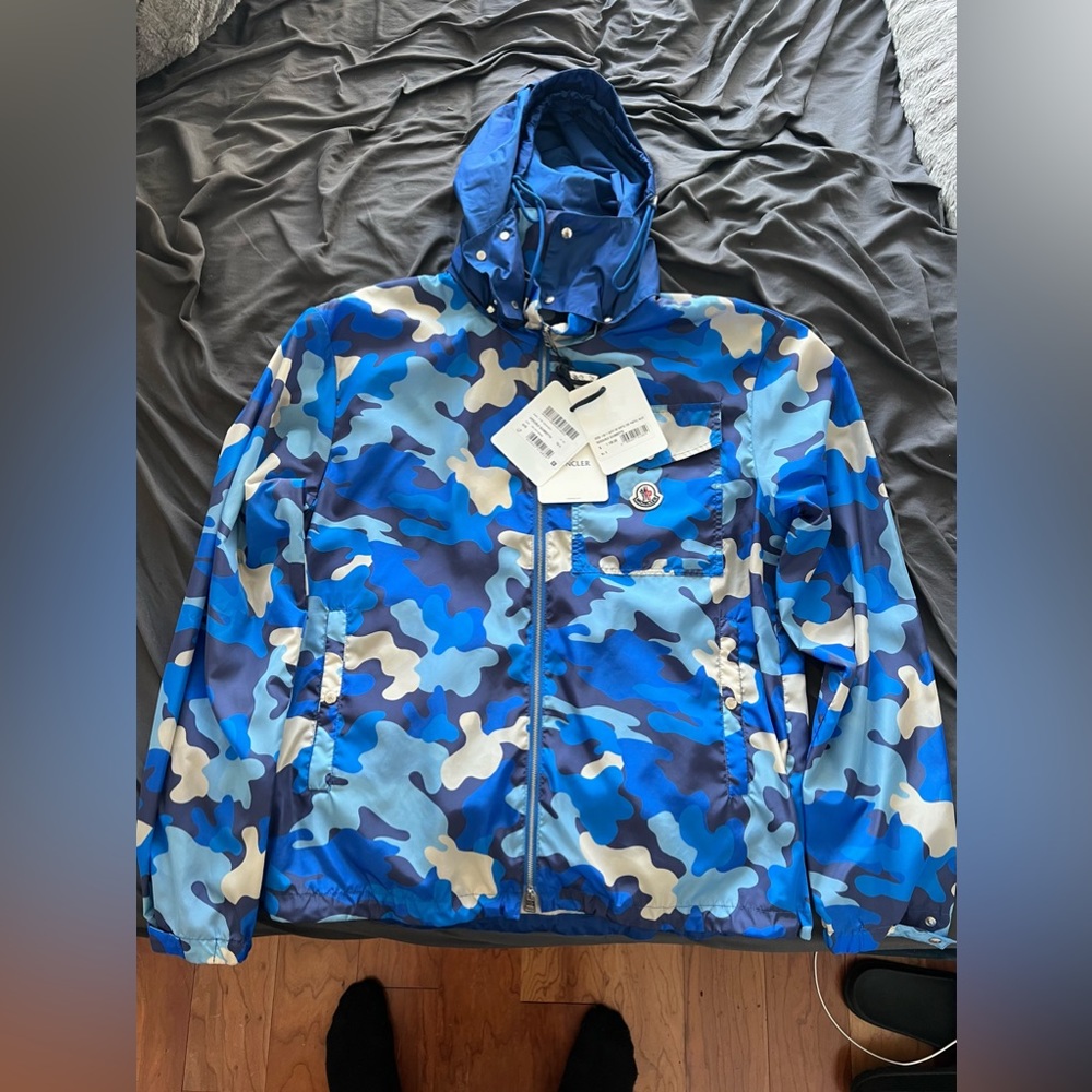 Moncler Vidourle Blue Camouflage